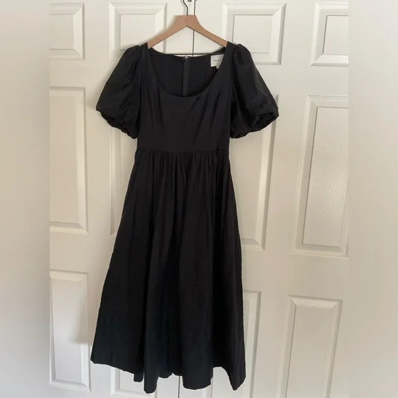 Reformation Everlyn Puff Sleeve Stretch Organic Cotton Maxi Dress - Picture 4 of 7